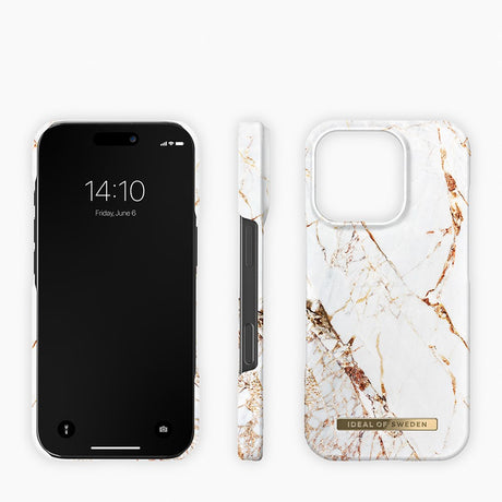 iDeal Of Sweden iPhone 16 Pro Fashion Case - MagSafe Kompatibel - Carrara Gold