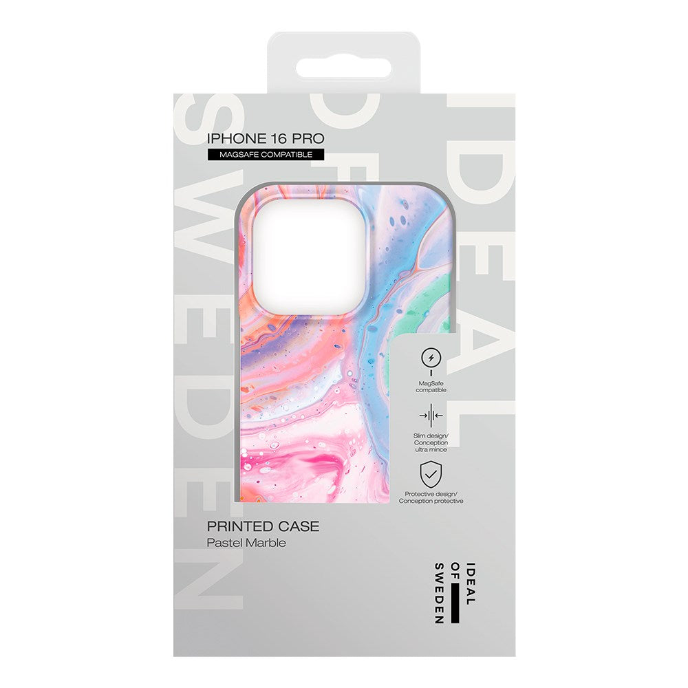iDeal Of Sweden iPhone 16 Pro Fashion Case - MagSafe Kompatibel - Pastel Marble