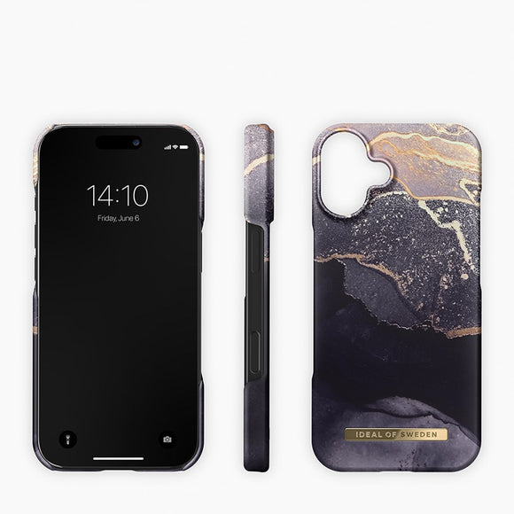 iDeal Of Sweden iPhone 16 Plus Fashion Case - MagSafe Kompatibel - Golden Twilight Marble