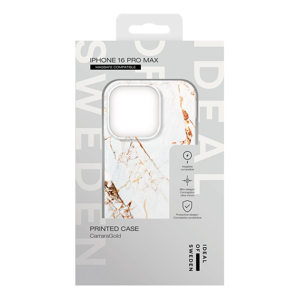 iDeal Of Sweden iPhone 16 Pro Max Fashion Case - MagSafe Kompatibel - Carrara Gold