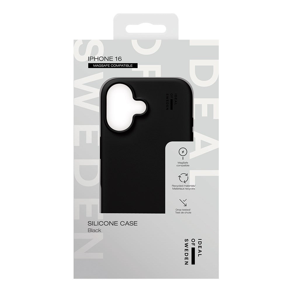 iDeal Of Sweden iPhone 16 Silicone Case - MagSafe Kompatibel - Black
