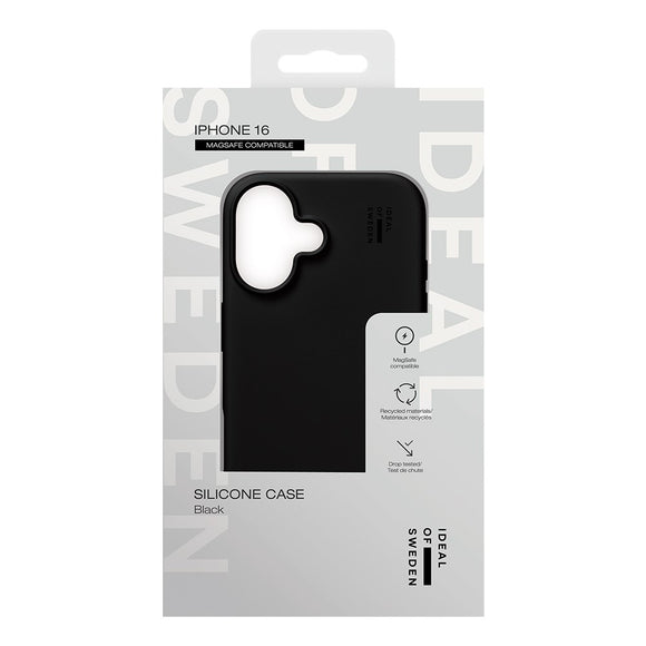iDeal Of Sweden iPhone 16 Silicone Case - MagSafe Kompatibel - Black