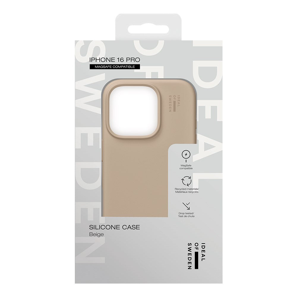 iDeal Of Sweden iPhone 16 Pro Silicone Case - MagSafe Kompatibel - Beige