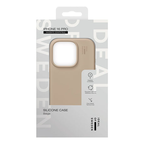 iDeal Of Sweden iPhone 16 Pro Silicone Case - MagSafe Kompatibel - Beige