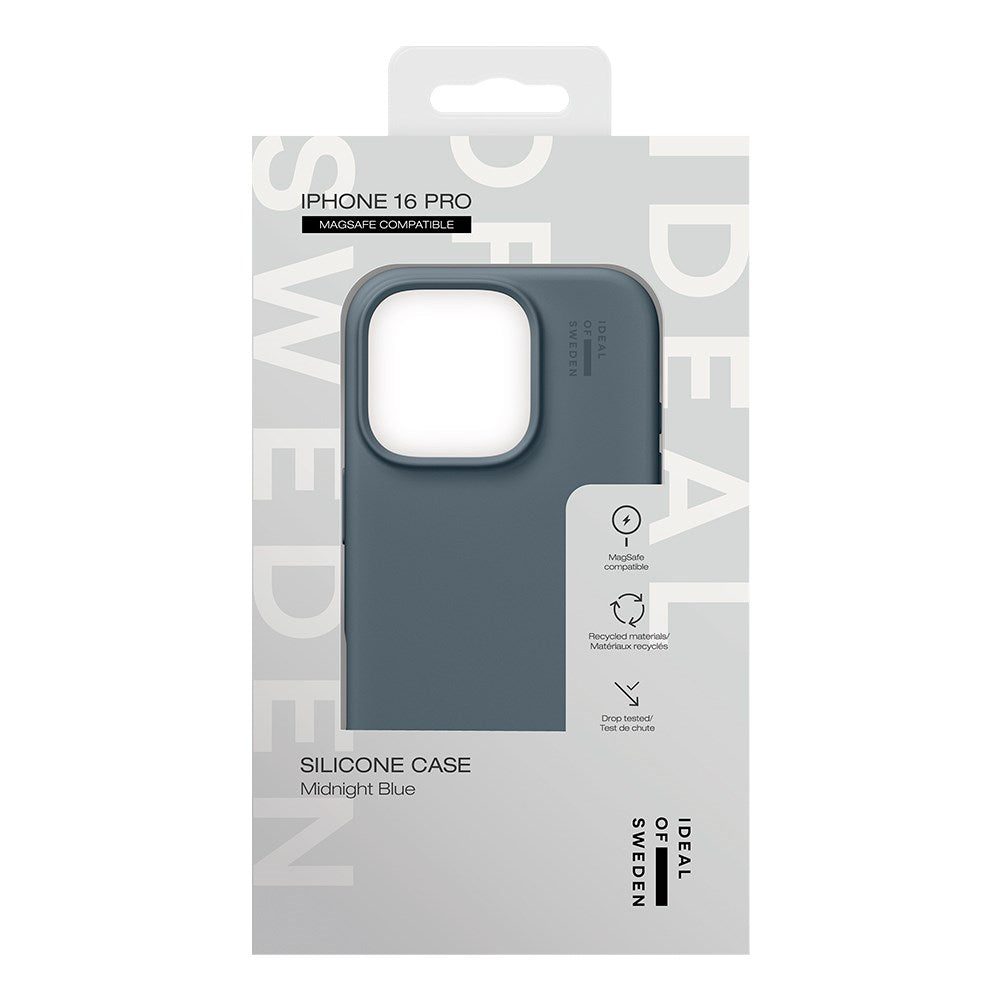 iDeal Of Sweden iPhone 16 Pro Silicone Case - MagSafe Kompatibel - Midnight Blue
