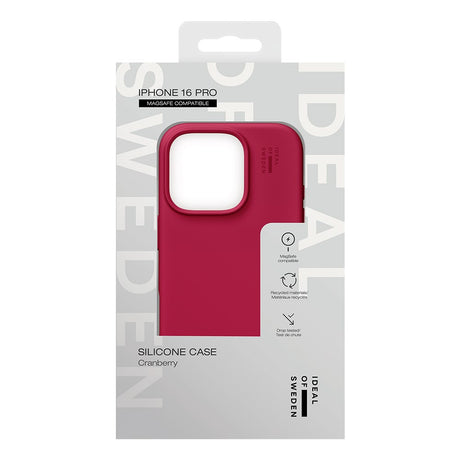 iDeal Of Sweden iPhone 16 Pro Silicone Case - MagSafe Kompatibel - Cranberry