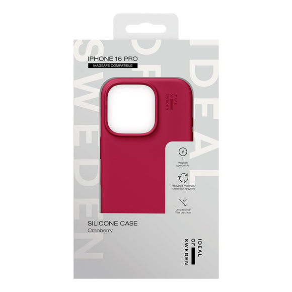 iDeal Of Sweden iPhone 16 Pro Silicone Case - MagSafe Kompatibel - Cranberry