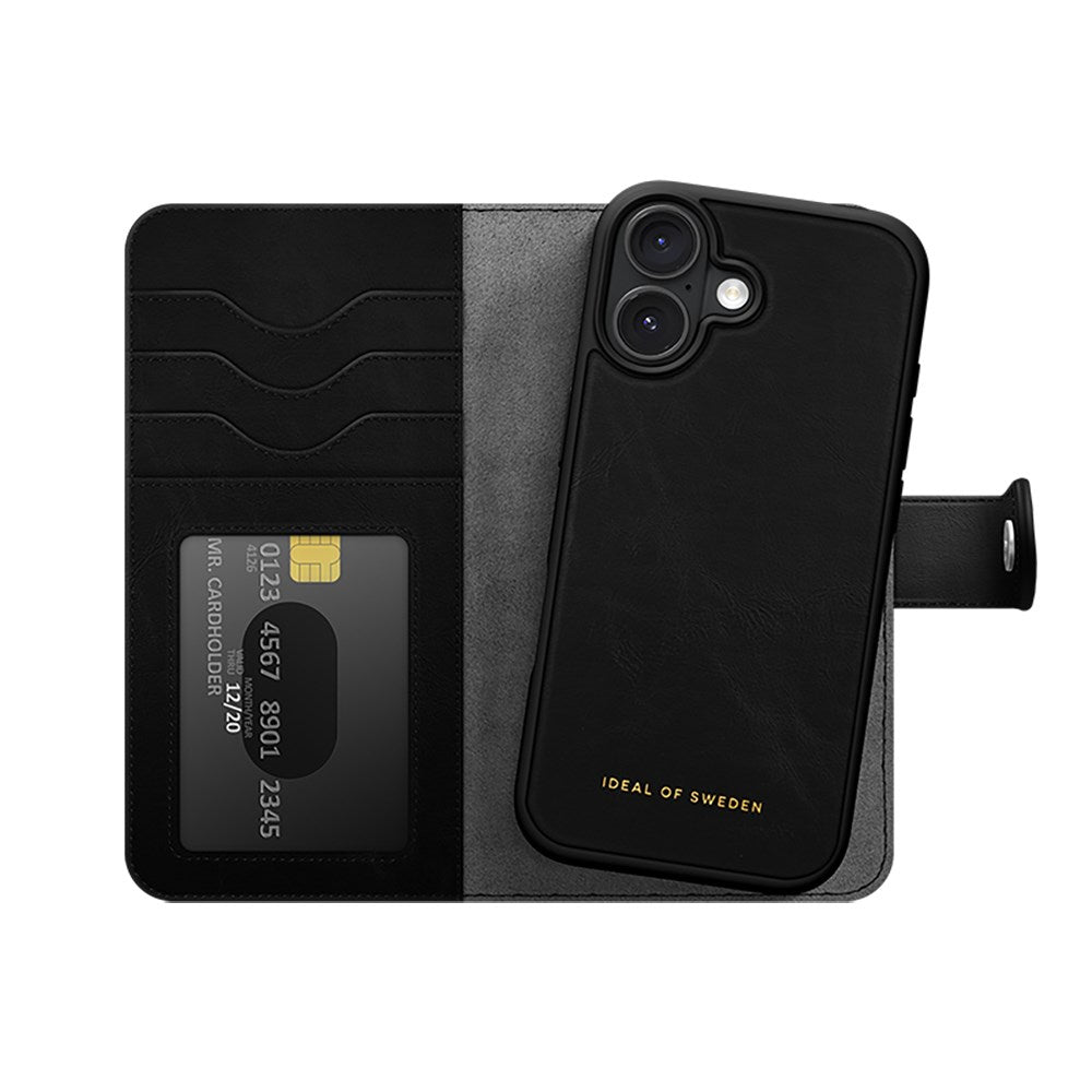 iDeal Of Sweden iPhone 16 Plus Magnet Wallet+ - Black