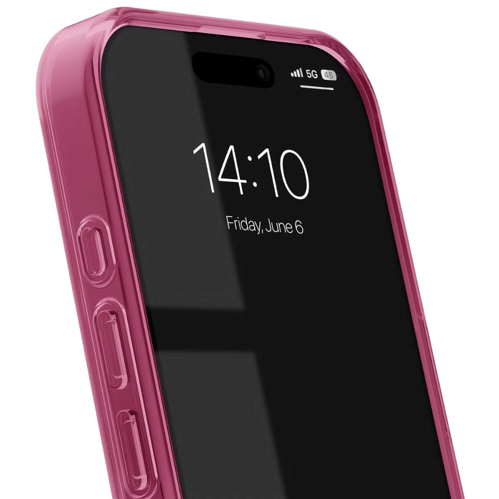 iPhone 16 Pro iDeal Of Sweden Clear Case - MagSafe Kompatibel - Cherry Crush