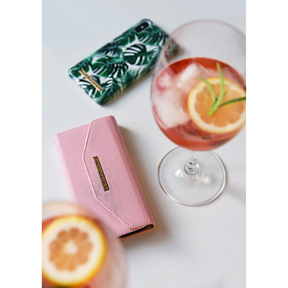 iDeal Of Sweden Mayfair Clutch SAFFIANO iPhone X / Xs Cover Lyserød