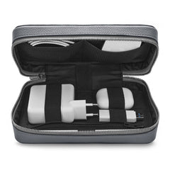 Woolnut Ægte Læder Tech Oganizer - Grå