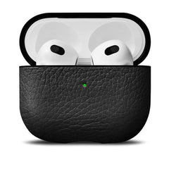 Woolnut AirPods (3. gen.) Ægte Læder Case - Sort