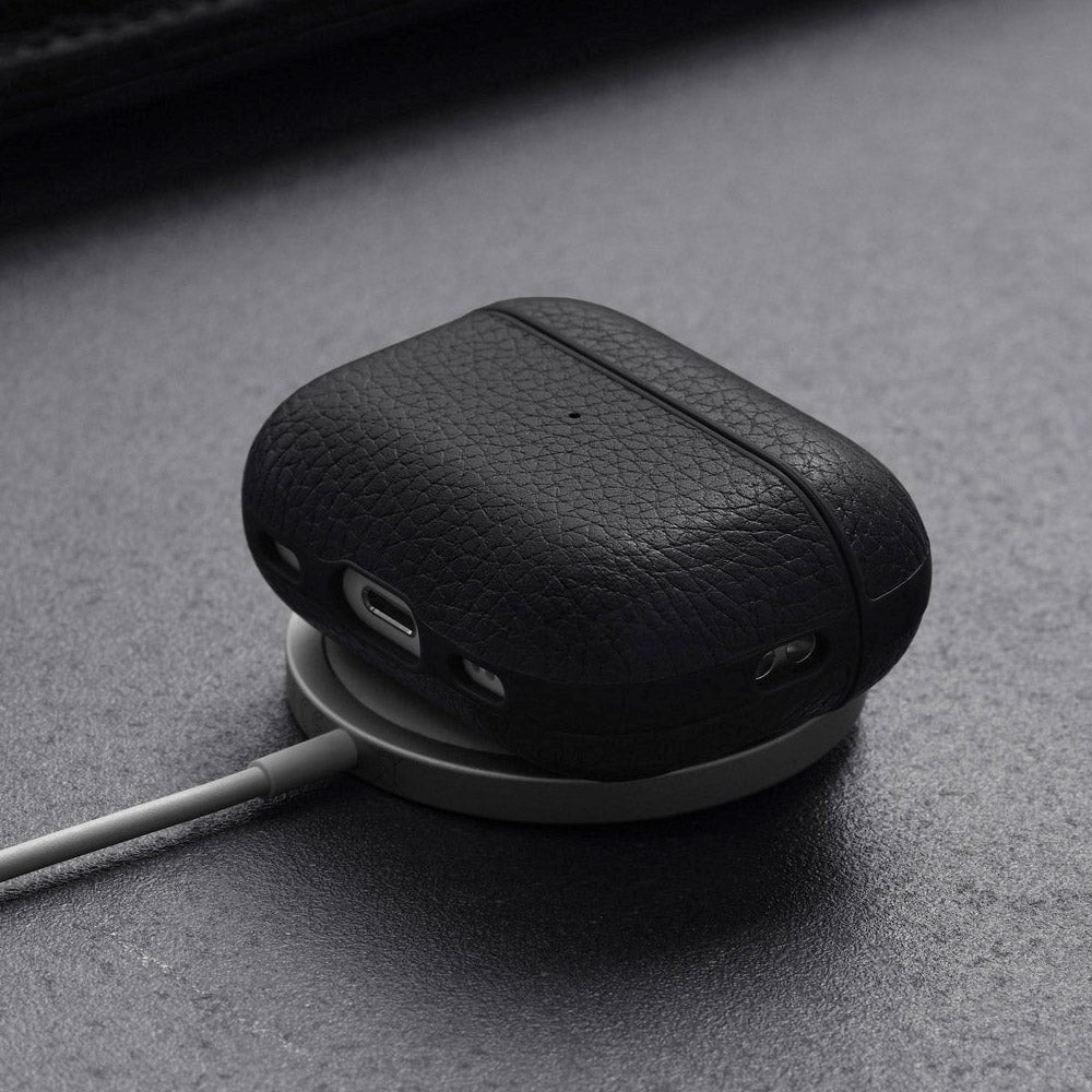 Woolnut AirPods Pro (2. gen.) Ægte Læder Case - Sort | MOBILCOVERS.DK