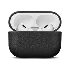 Woolnut AirPods Pro (2. gen.) Ægte Læder Case - Sort