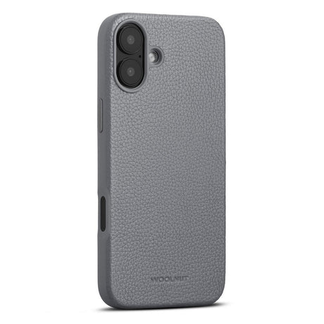 WOOLNUT iPhone 16 Plus Ægte Læder Cover - MagSafe Kompatibel - Grå