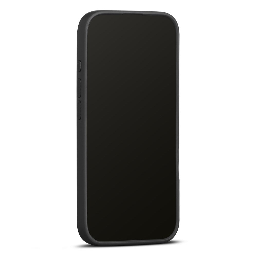 WOOLNUT iPhone 16 Pro Ægte Læder Cover - MagSafe Kompatibel - Sort