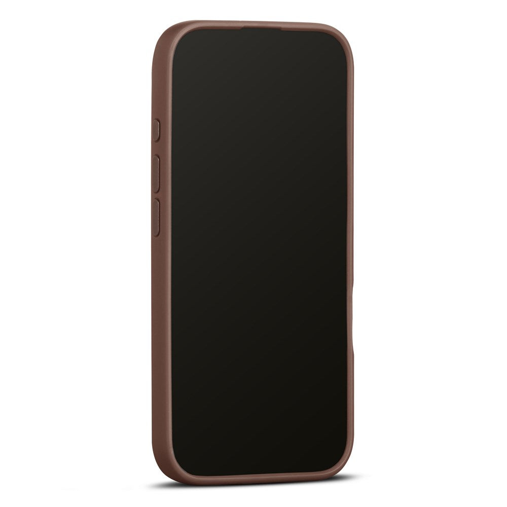 WOOLNUT iPhone 16 Pro Ægte Læder Cover - MagSafe Kompatibel - Brun