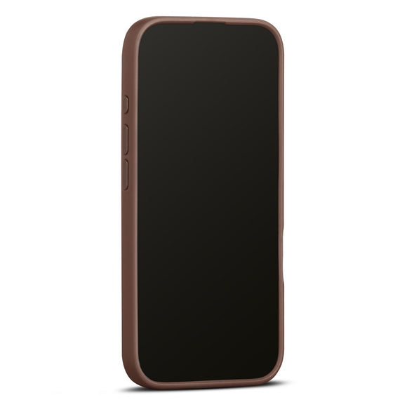 WOOLNUT iPhone 16 Pro Ægte Læder Cover - MagSafe Kompatibel - Brun