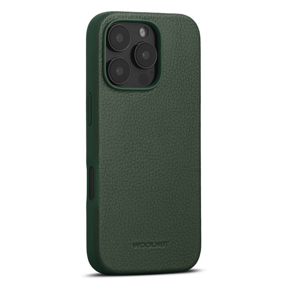 WOOLNUT iPhone 16 Pro Ægte Læder Cover - MagSafe Kompatibel - Grøn