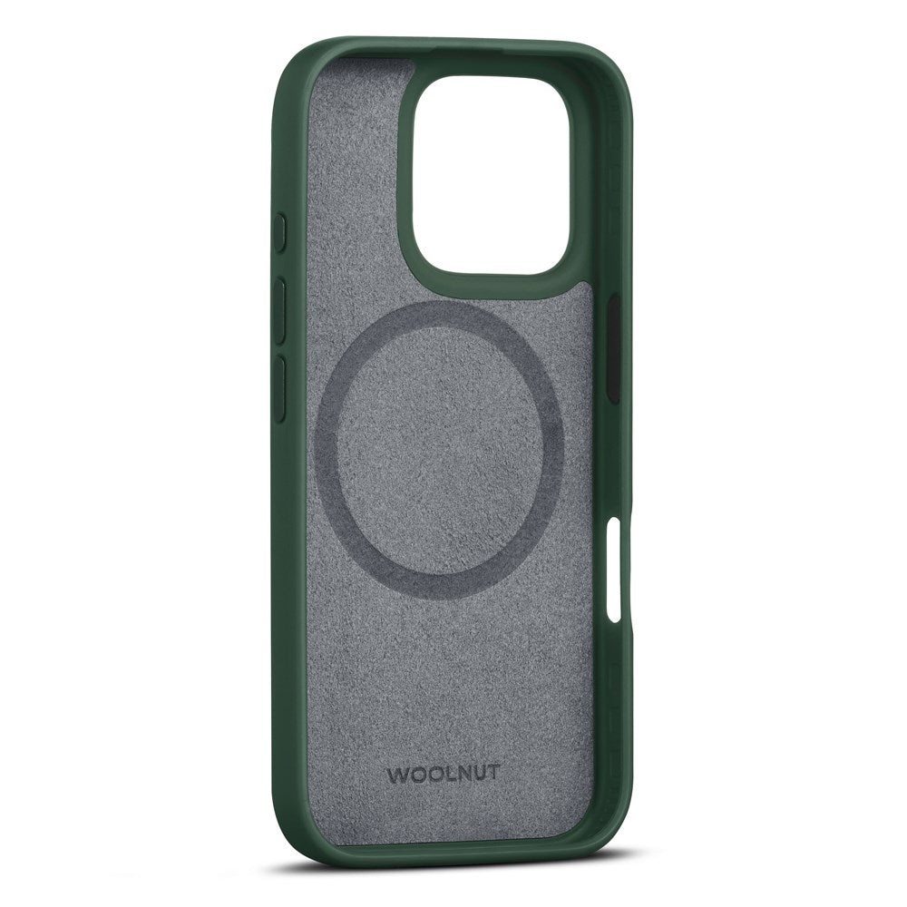 WOOLNUT iPhone 16 Pro Ægte Læder Cover - MagSafe Kompatibel - Grøn