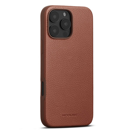 WOOLNUT iPhone 16 Pro Max Ægte Læder Cover - MagSafe Kompatibel - Brun