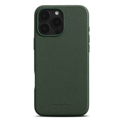 WOOLNUT iPhone 16 Pro Max Ægte Læder Cover - MagSafe Kompatibel - Grøn