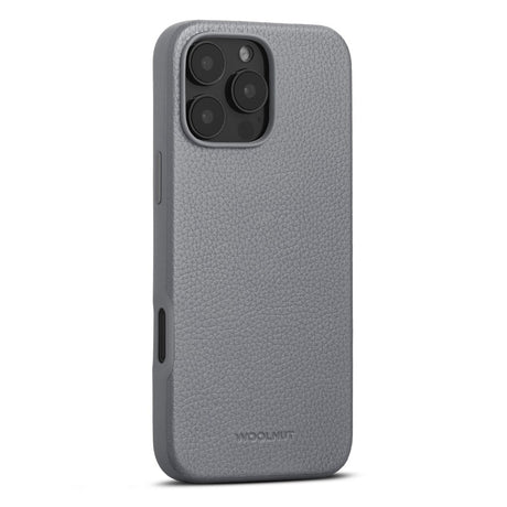 WOOLNUT iPhone 16 Pro Max Ægte Læder Cover - MagSafe Kompatibel - Grå