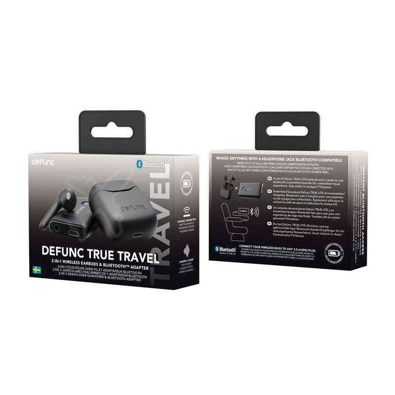 Defunc TRUE TRAVEL Bluetooth Hovedtelefoner - Sort