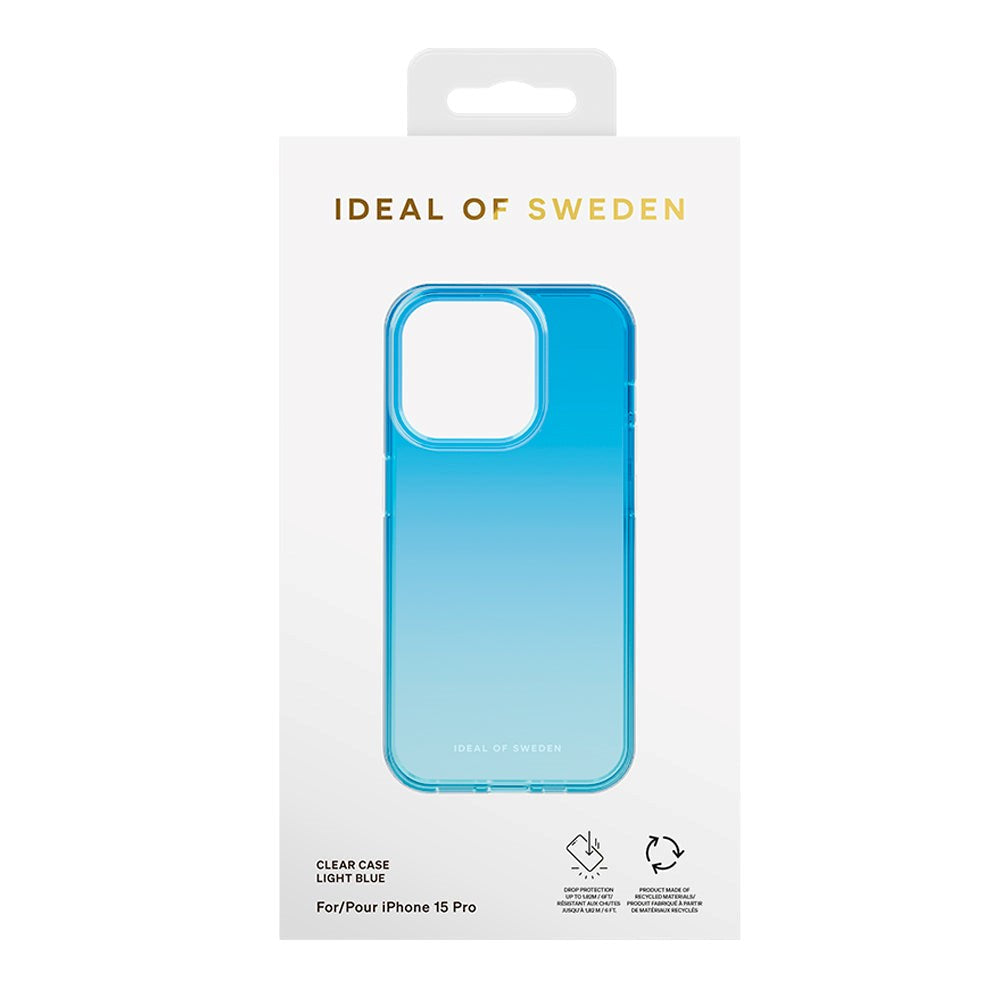 iDeal Of Sweden iPhone 15 Pro Clear Case - Light Blue