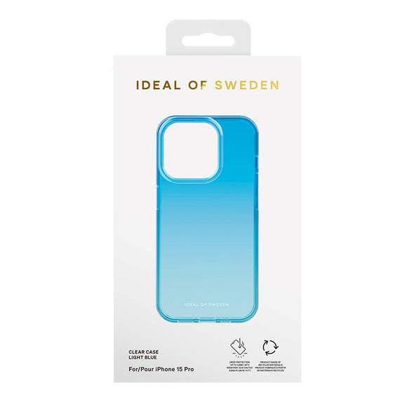 iDeal Of Sweden iPhone 15 Pro Clear Case - Light Blue