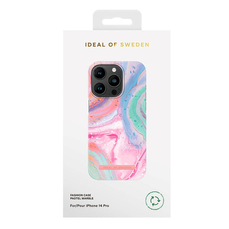 Ideal Of Sweden iPhone 14 Pro Fashion Case - Pastel Marble