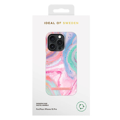 iDeal Of Sweden iPhone 15 Pro Fashion Case - Pastel Marble
