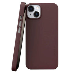 Nudient Thin Case V3 iPhone 13 Cover - Sangria Red