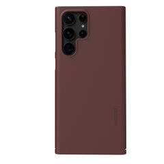 Nudient Thin Case V3 Samsung Galaxy S22 Ultra Cover - Sangria Red