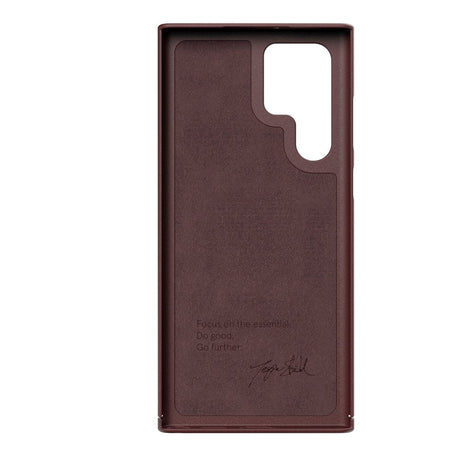 Nudient Thin Case V3 Samsung Galaxy S22 Ultra Cover - Sangria Red