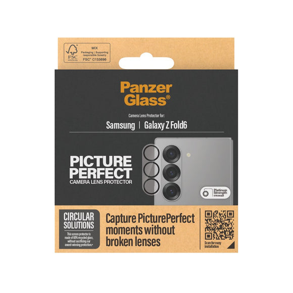 Samsung Galaxy Z Fold6 PanzerGlass PicturePerfect - Kamerabeskyttelse - Gennemsigtig / Sort