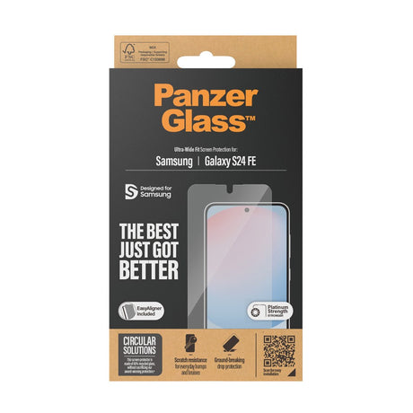 Samsung Galaxy S24 FE - PanzerGlass Ultra-Wide Fit Skærmbeskyttelsesglas - Gennemsigtig