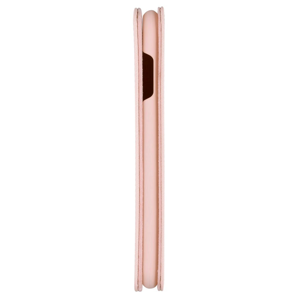 iPhone X / Xs La Vie Læder Flip Cover m. Kortholder - Lyserød