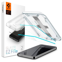 Samsung Galaxy S24 Spigen EZ Fit Glas.tR Skærmbeskyttelse - 2 stk. - Case Friendly - Gennemsigtig