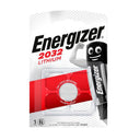 Energizer CR2032 3V Knapcelle Lithium Batteri - AirTag 1. & 2. Gen. Kompatibel - Sølv