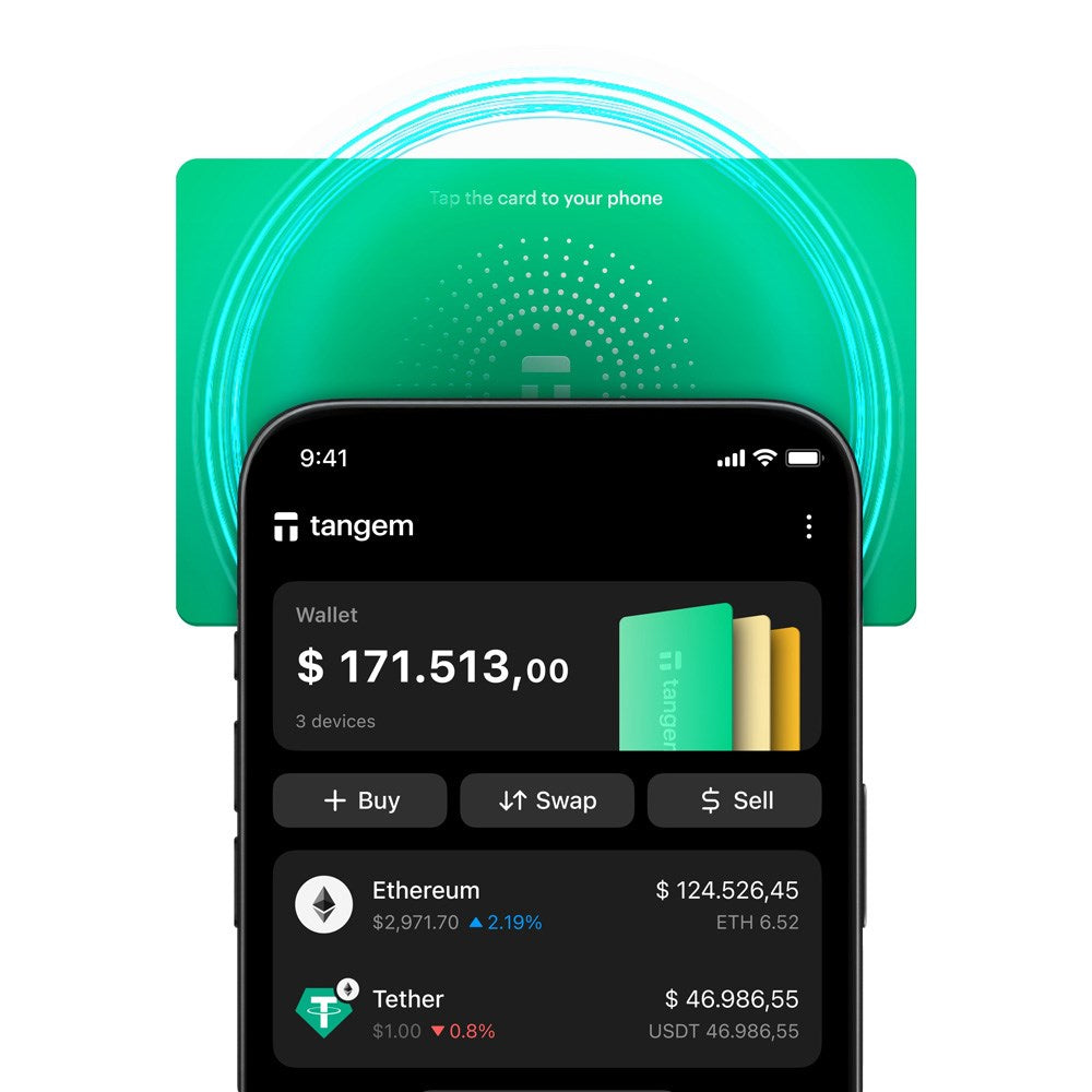 Tangem Wallet Card - 3 stk - Sun Drop