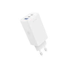Hune Huron 65W Vægoplader m. 2 x USB-C 1 x USB-A - Hvid
