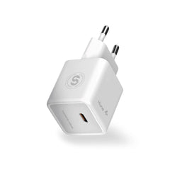 Hune Huron 20W Mini Vægoplader m. USB-C - Hvid