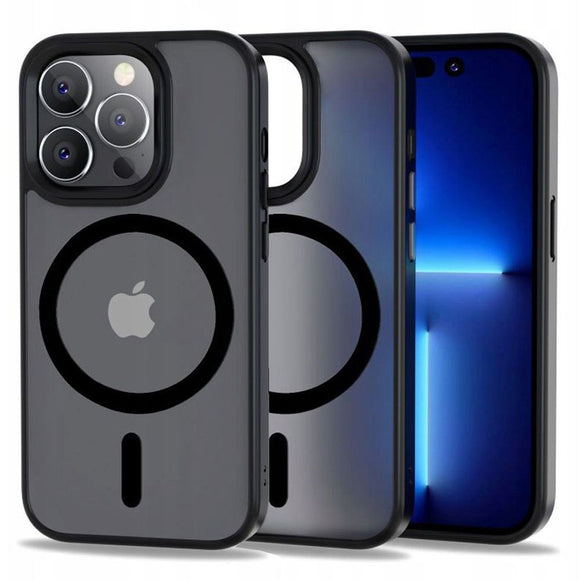 iPhone 14 Pro Tech-Protect Magmat Cover - MagSafe Kompatibel - Mat Sort