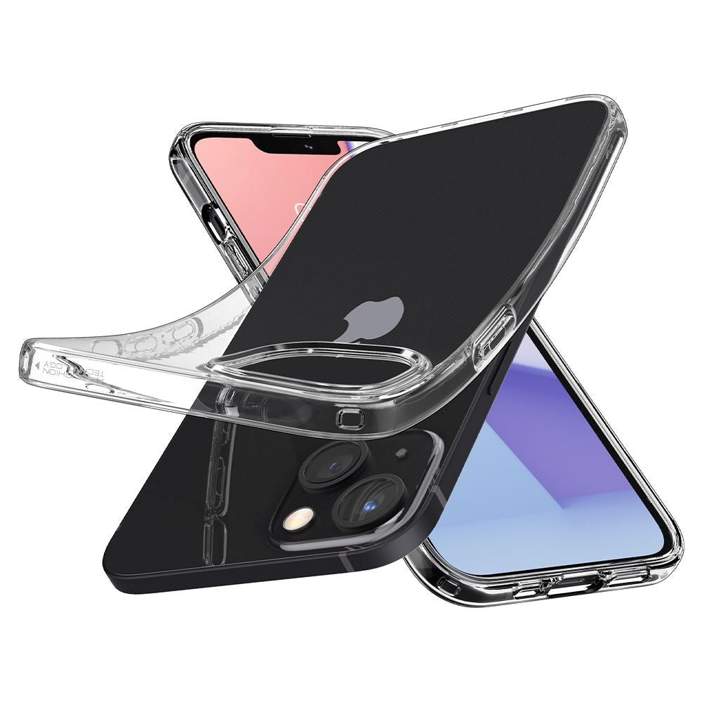 iPhone 13 Spigen Liquid Crystal Cover - Gennemsigtig