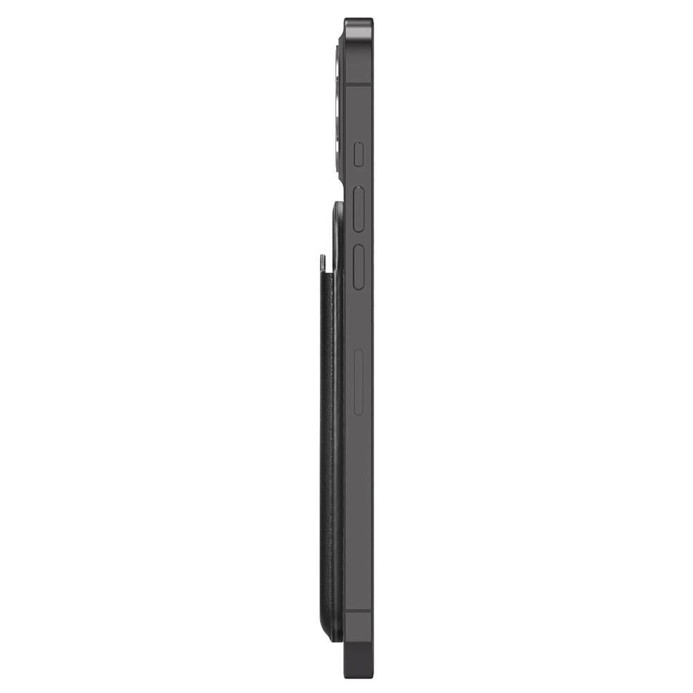 Spigen Valentinus Magnetisk Kortholder - MagSafe Kompatibel - Sort