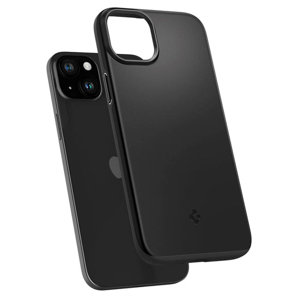 iPhone 15 Spigen Thin Fit Cover - Sort