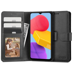 Samsung Galaxy M13 Tech-Protect Wallet m. Pung & Ståfunktion - Sort
