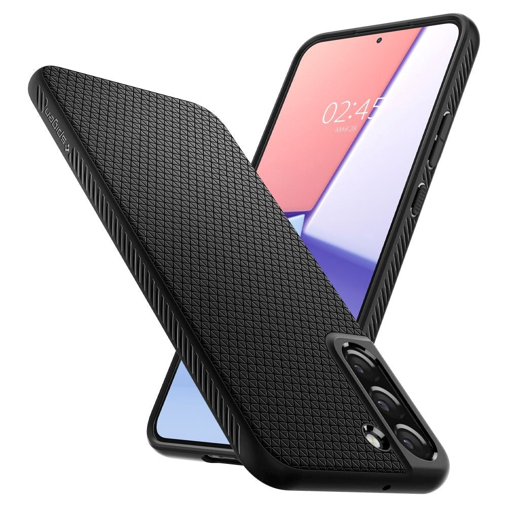 Samsung Galaxy S22 Spigen Liquid Air Cover - Sort