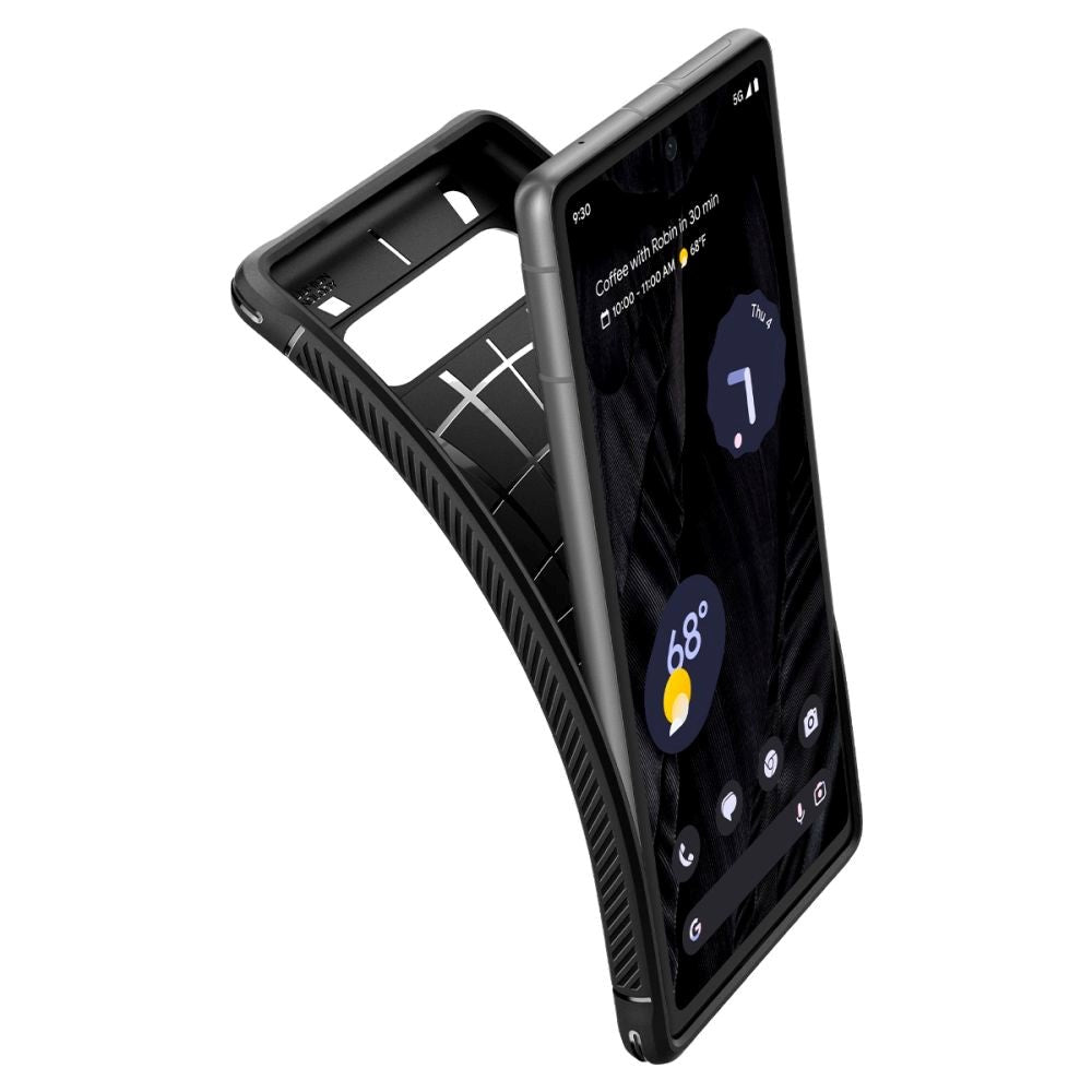 Google Pixel 7A Spigen Rugged Armor Cover - Sort